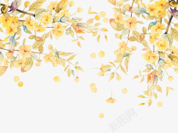秋天黄色重阳节树叶素材