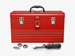 红色装修工具箱素材