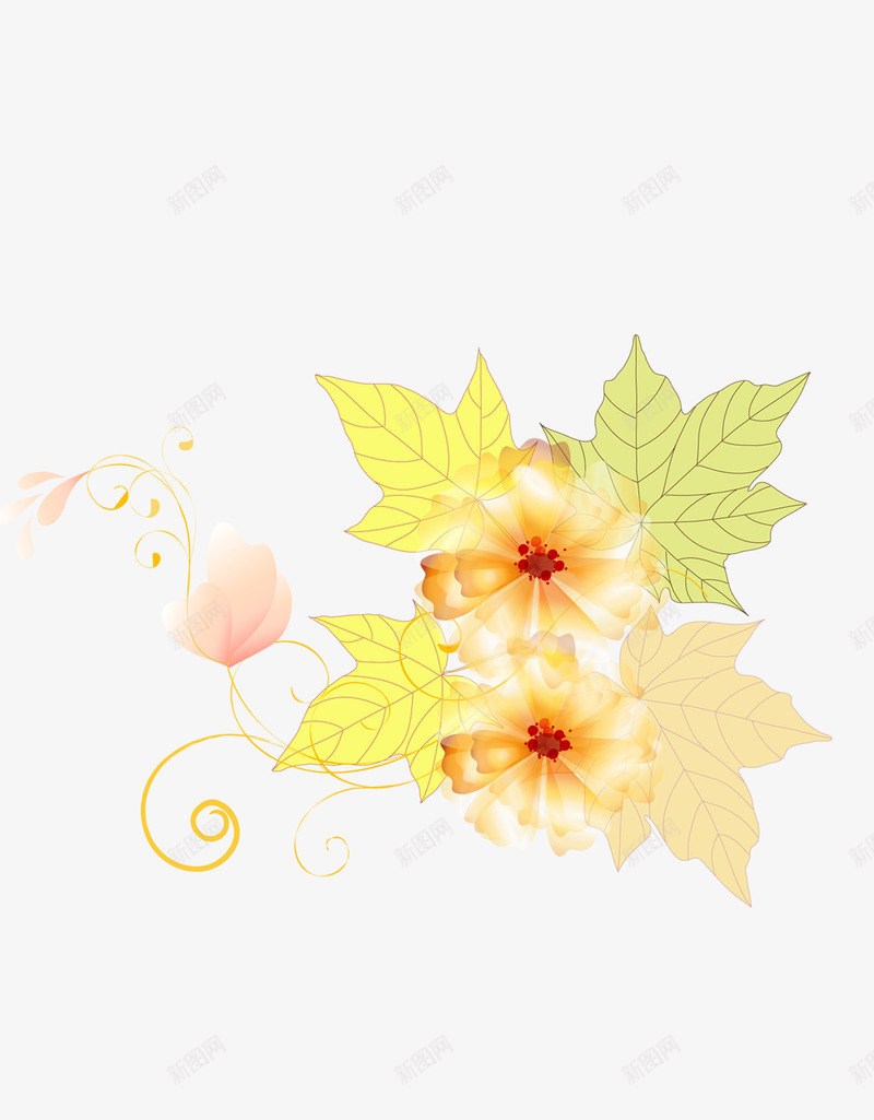 叶子枫树叶枫叶psd免抠素材_88icon https://88icon.com 叶子 枫叶 枫树叶