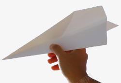 手里拿着的纸飞机素材