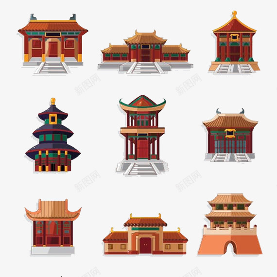 建筑png免抠素材_88icon https://88icon.com 古代 建筑 皇宫