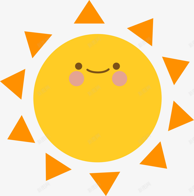 黄色卡通微笑太阳png免抠素材_88icon https://88icon.com 卡通太阳 图案 夏天 夏季 夏日 微笑太阳 扁平太阳