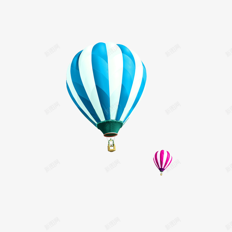 热气球png免抠素材_88icon https://88icon.com 一大一小 上升 夏季元素