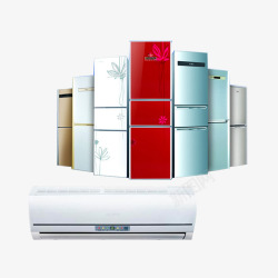 立式空调空调电器组合高清图片
