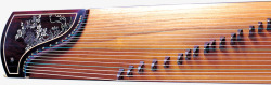 古代传统乐器古筝实物素材