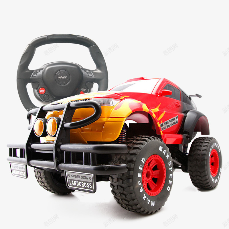 越野玩具车png免抠素材_88icon https://88icon.com 儿童越野车 玩具 红色 越野车 遥控方向盘 遥控车