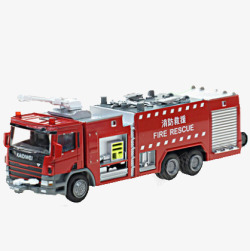 水罐消防车玩具素材