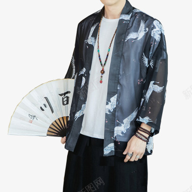 夏季2019中国风男装夏季防晒衣民族风风衣图标图标