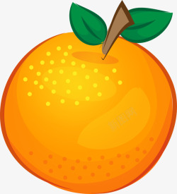夏季手绘橙色橙子素材