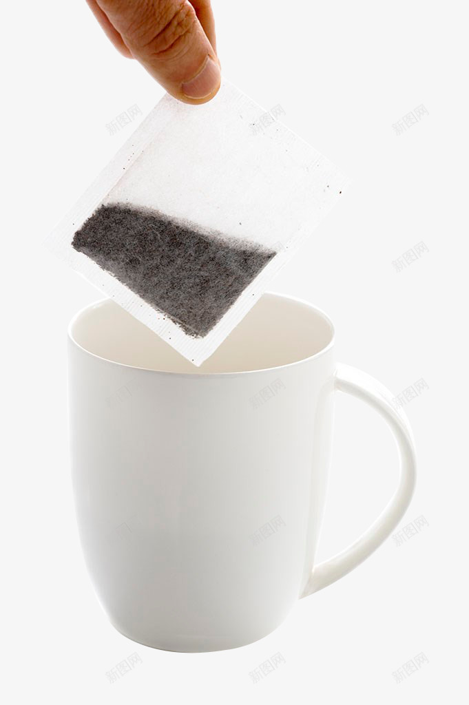 白色袋泡茶png免抠素材_88icon https://88icon.com 手 无纺布 杯子 茶 茶包 茶叶 袋泡茶