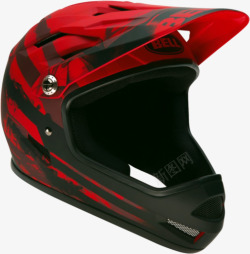 红色摩托头盔素材