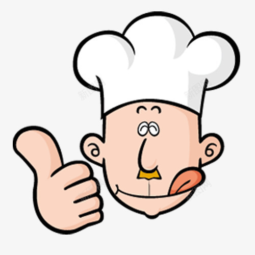 白色简约装饰厨师png免抠素材_88icon https://88icon.com 卡通有趣 厨师 可爱人物 手势 白色帽子 白色底纹