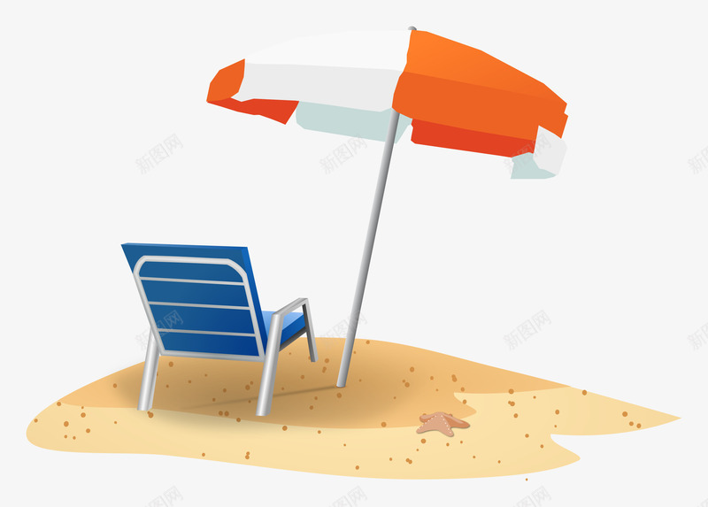 沙滩椅png免抠素材_88icon https://88icon.com 夏季 晒太阳 椅子 海滩