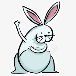 卡通复活节兔子素材