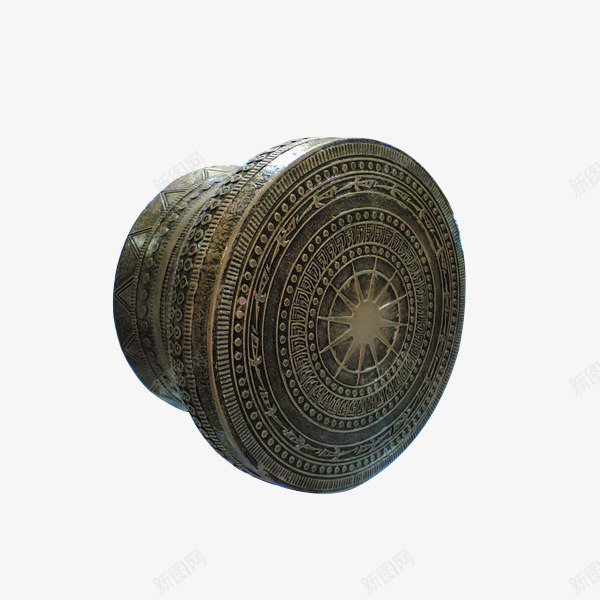 古代青铜铜鼓png免抠素材_88icon https://88icon.com 传统文化 古代 摆件 文物 艺术品 铜鼓 青铜
