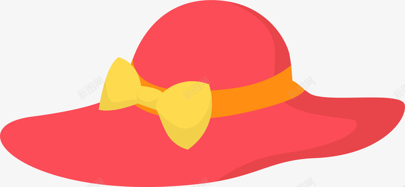 红色卡通蝴蝶结帽子png免抠素材_88icon https://88icon.com 夏天 夏季 夏日 沙滩 海边 红色帽子 蝴蝶结帽子 遮阳帽