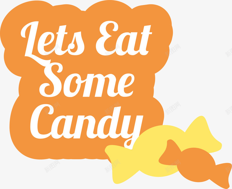 橙色可爱卡通糖果标签矢量图ai免抠素材_88icon https://88icon.com candy 儿童 卡通 可爱 橙色 甜品 食品 餐饮 矢量图