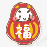 不倒翁png免抠素材_88icon https://88icon.com 不倒翁 卡通 可爱 玩具