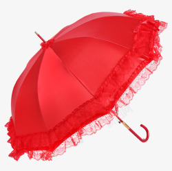 爱斯曼红色蕾丝新娘伞太阳伞素材
