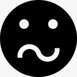 表情迷茫糊涂面图标高清图片