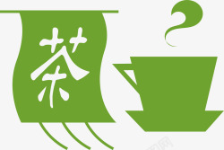 泡茶方法旗子茶叶矢量图高清图片