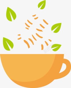飘落的茶叶茶叶制作飘起的茶叶矢量图高清图片