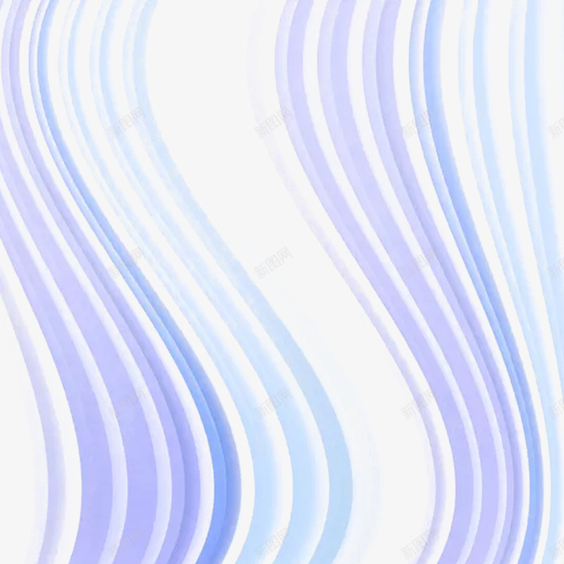 优雅波浪矩形png免抠素材_88icon https://88icon.com 优雅 平和 波浪 波浪矩形 浅紫色 浅蓝色 矩形 组合
