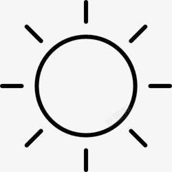 明亮的天夏天的太阳图标高清图片