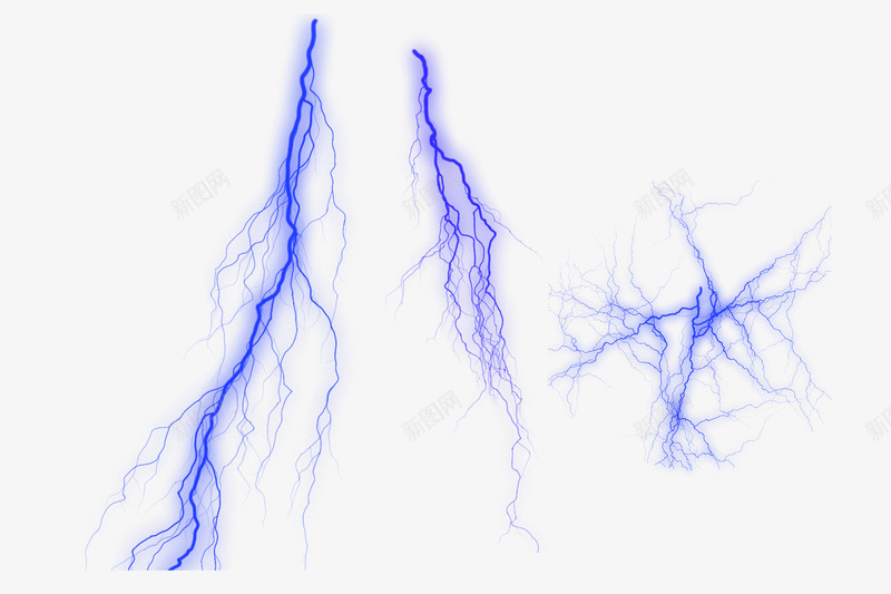 蓝色的闪电png免抠素材_88icon https://88icon.com 古典式的表 曲线 蓝色 闪电