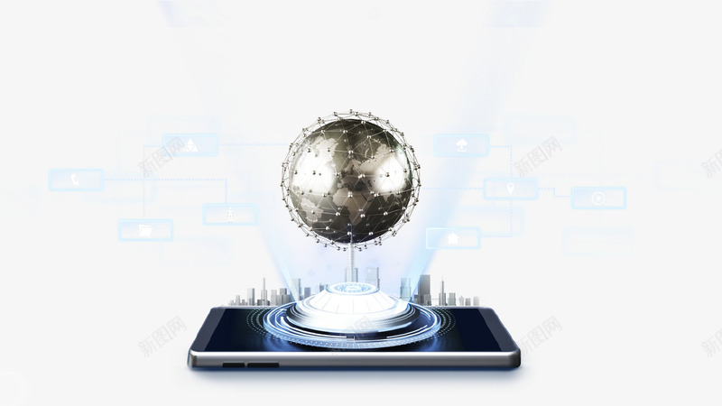 炫酷创意科技地球背景psd免抠素材_88icon https://88icon.com 创意设计 发光 地球 气球 炫酷 科技 线条 背景