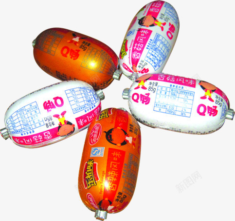 Q趣香肠火腿组合包装png免抠素材_88icon https://88icon.com 包装 火腿 组合 香肠