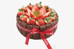 草莓季满满的爱鲜奶油蛋糕高清图片