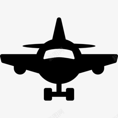 运输飞机飞机正面图标图标