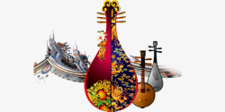 中国古代琵琶琴素材