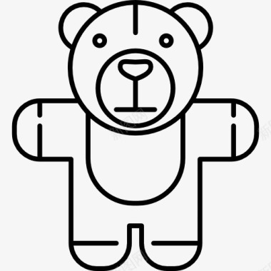毛绒玩具背景TeddyBear图标图标