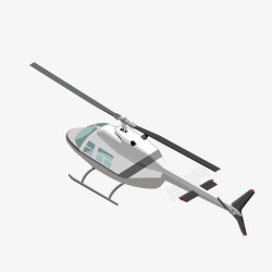 卡通直升飞机矢量图素材