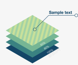 立体分层数据图矢量图素材