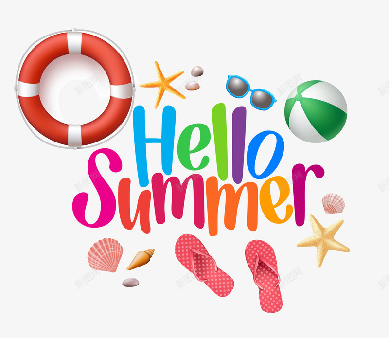 夏日元素png免抠素材_88icon https://88icon.com summer 夏天 夏季 夏日元素 大海 沙滩 海滩 海边