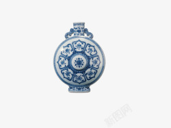 青色花纹陶瓷中国风古代瓷器素材