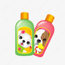 卡通清洁瓶素材