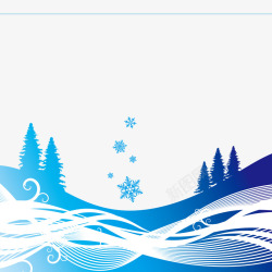 雪地曲线背景矢量素材蓝色雪地曲线背景高清图片