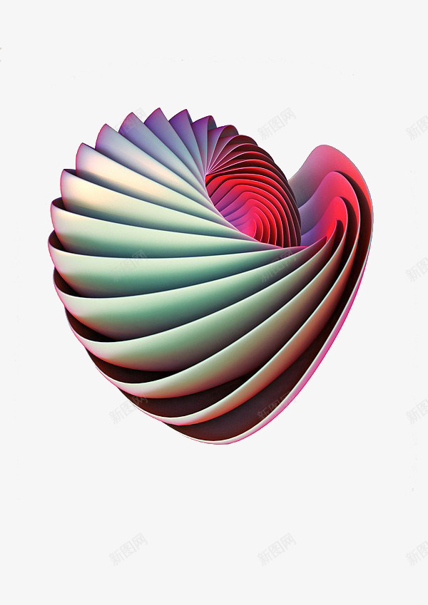 炫酷的螺旋图png免抠素材_88icon https://88icon.com 创意 唯美 图案 对称 艺术 螺旋 视觉 设计