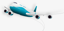 环游世界交通工具飞机装饰图案素材