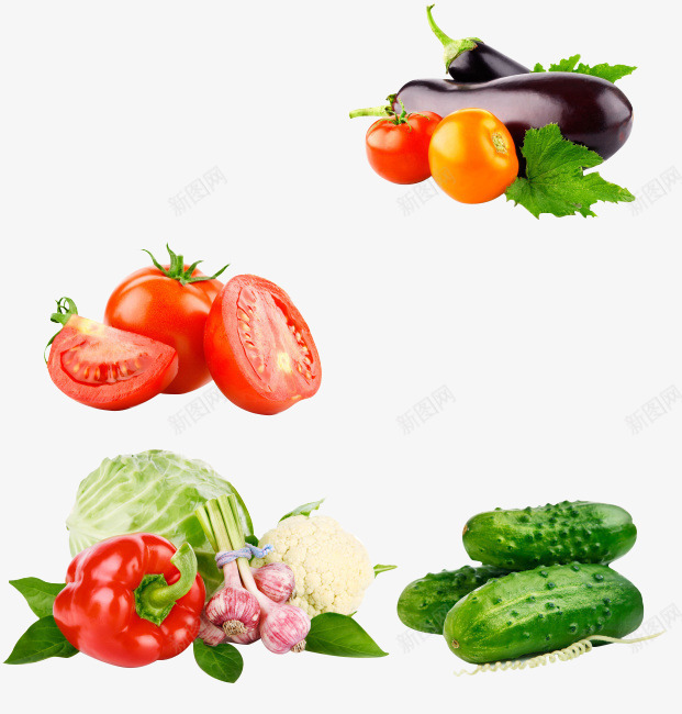 蔬菜组合png免抠素材_88icon https://88icon.com 小黄瓜 素材组合 蔬菜 西红柿