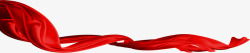 红色喜庆节日丝带装饰素材
