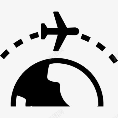 运输飞机旅行图标图标