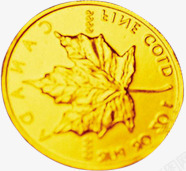 枫叶金色硬币商业地产海报素材
