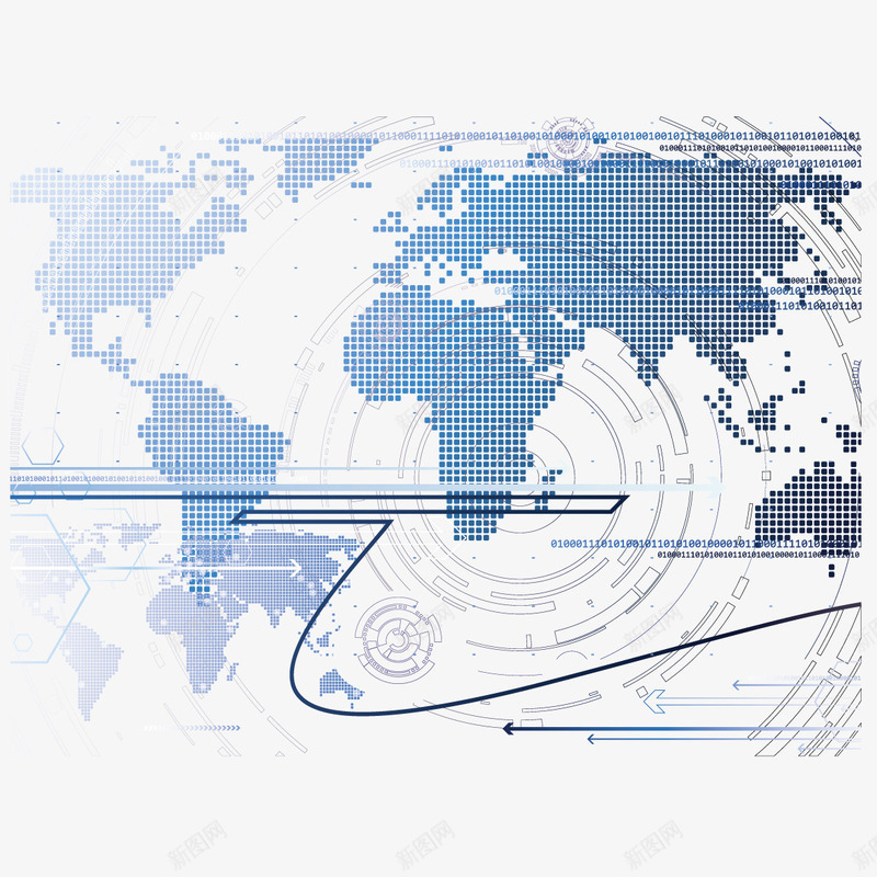 地图和科技纹理png免抠素材_88icon https://88icon.com 地图 曲线 科技纹理 蓝色科技素材