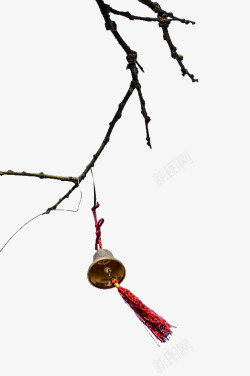 树枝上的铃铛素材