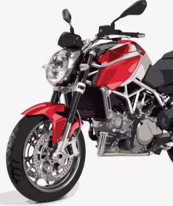 红色摩托摩托车高清图片